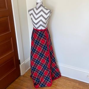 Pendleton Vintage Tartan Plaid Wrap Maxi Skirt